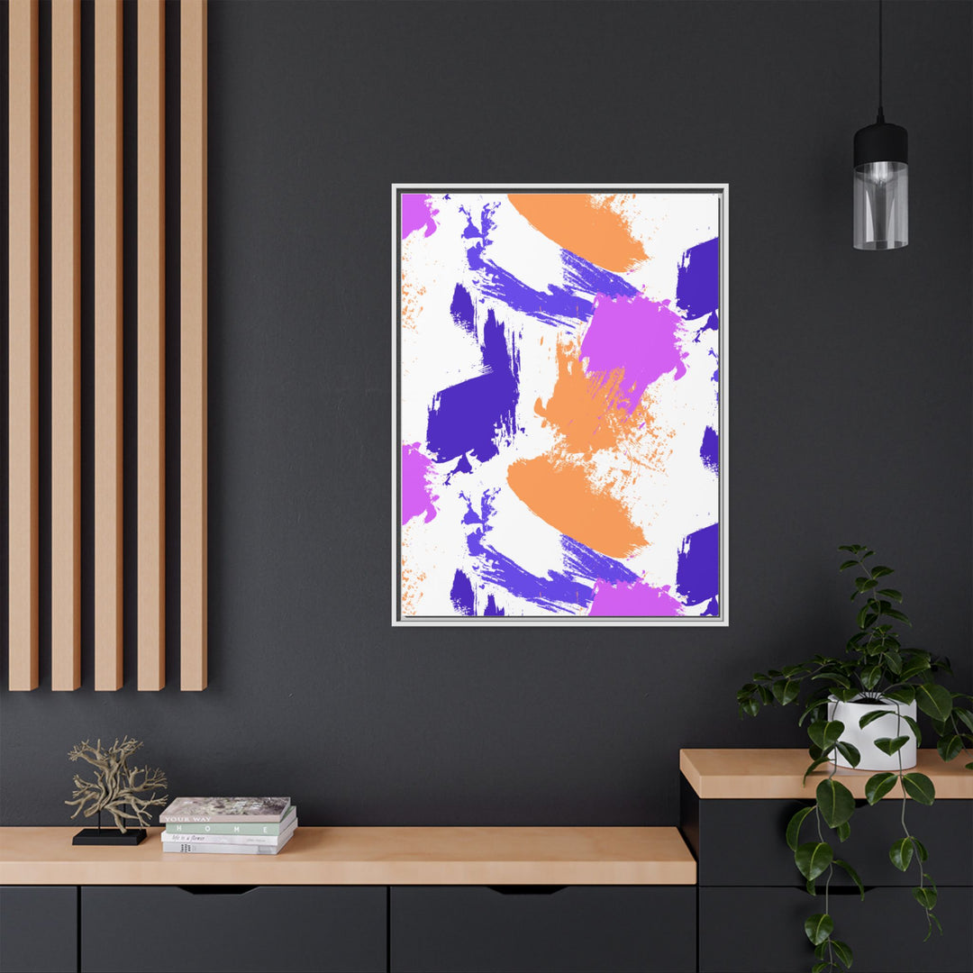 Brushstrokes Harmony Framed Canvas