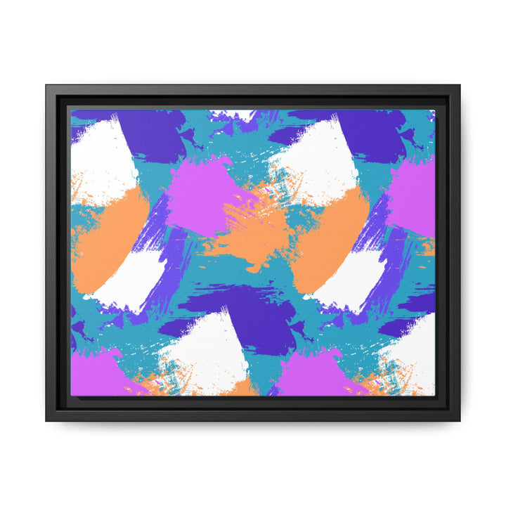 Brushstrokes Harmony Framed Canvas