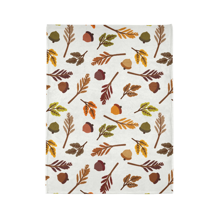 Falling Leaves Minky Blanket