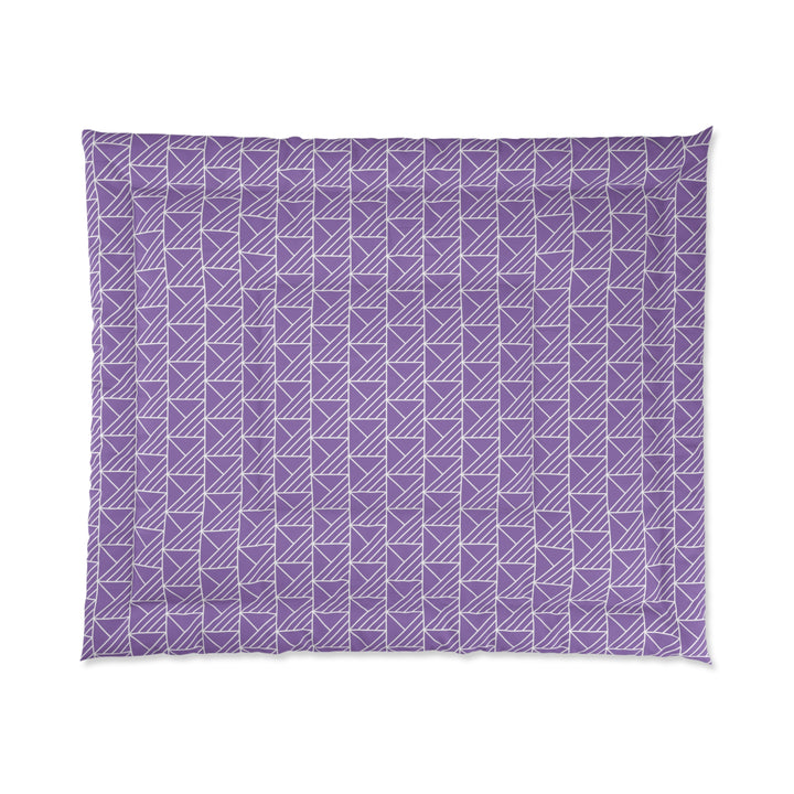 Lavender Geometric Comforter