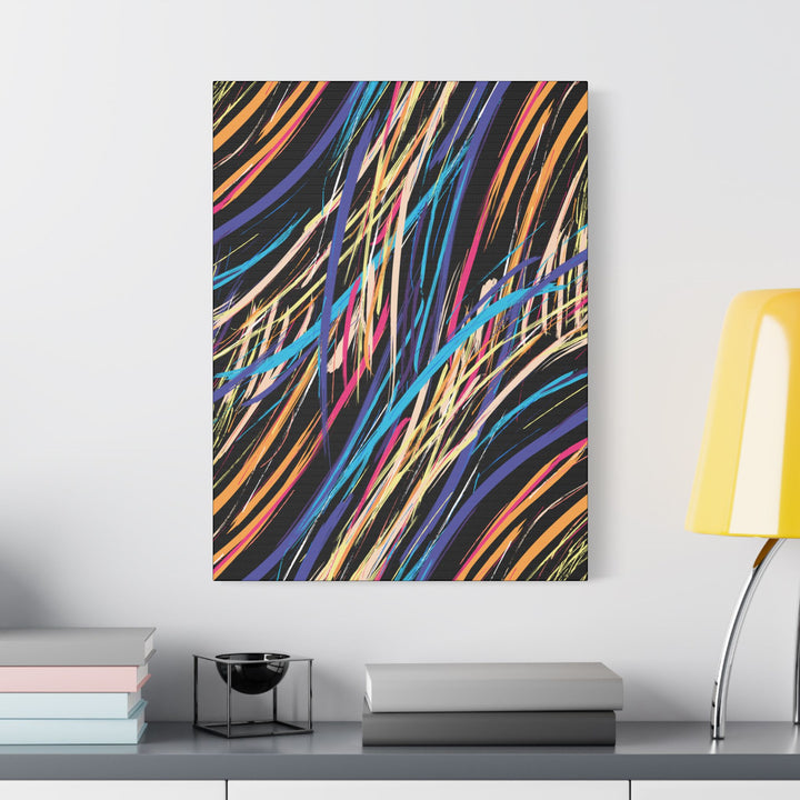 Neon Streaks Satin Canvas