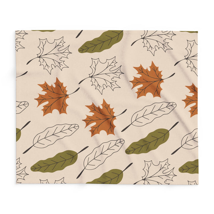 Autumn Leaves Fleece Blanket