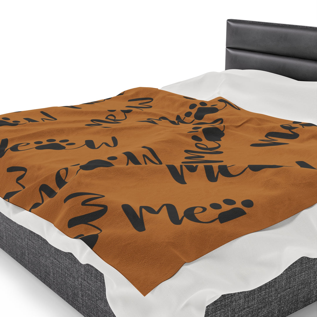 "Meow" Cat Lover's Blanket