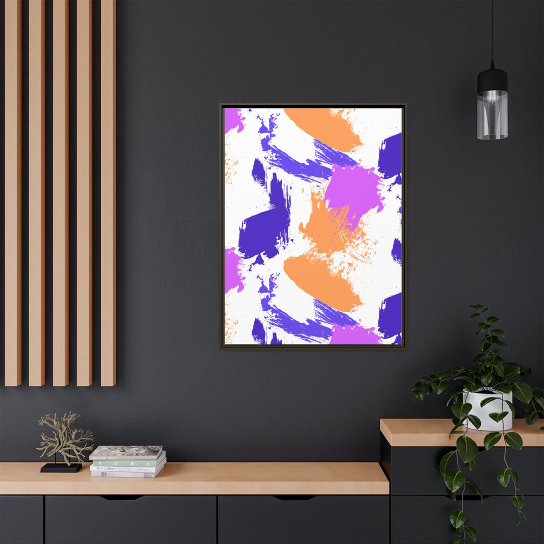 Brushstrokes Harmony Framed Canvas