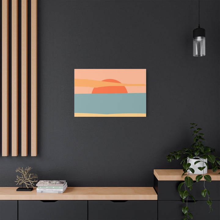 Sunset Serenity Satin Canvas