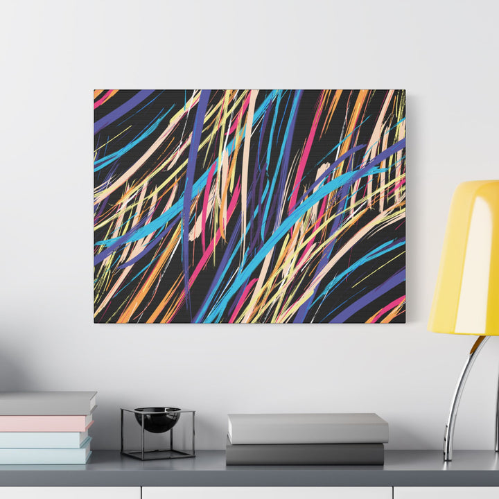 Neon Streaks Satin Canvas