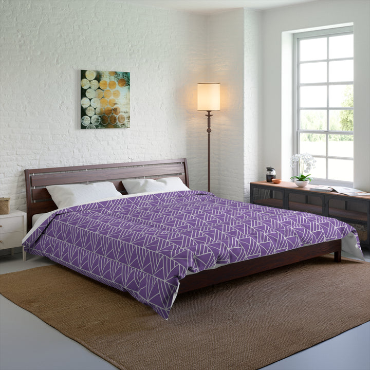 Lavender Geometric Comforter