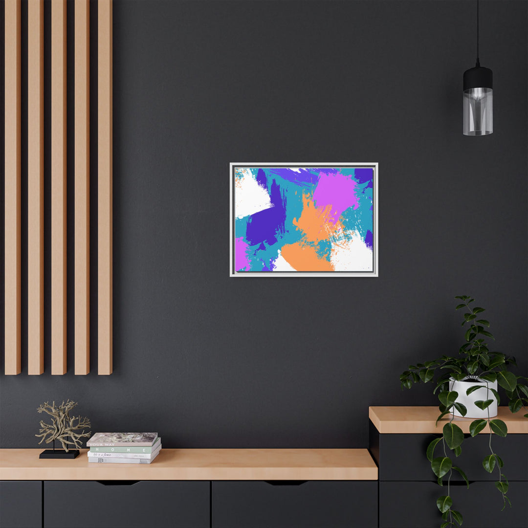 Brushstrokes Harmony Framed Canvas