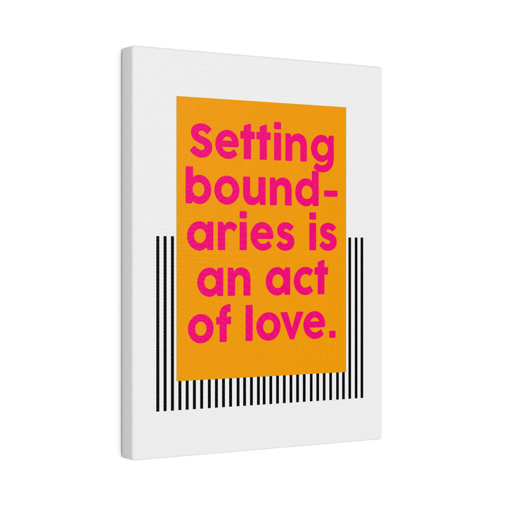 Boundaries of Love Canvas Print