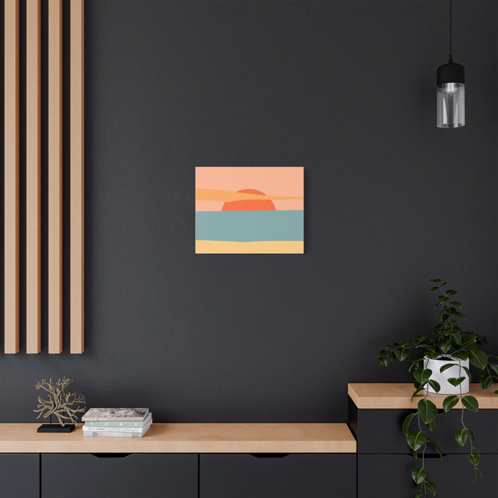 Sunset Serenity Satin Canvas