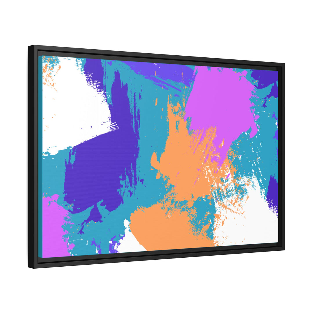 Brushstrokes Harmony Framed Canvas