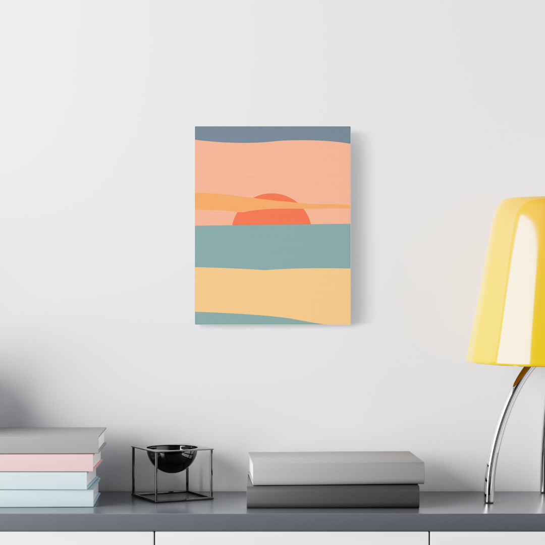 Sunset Serenity Satin Canvas