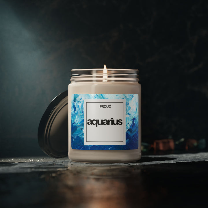 Zodiac Candle - Proud Aquarius