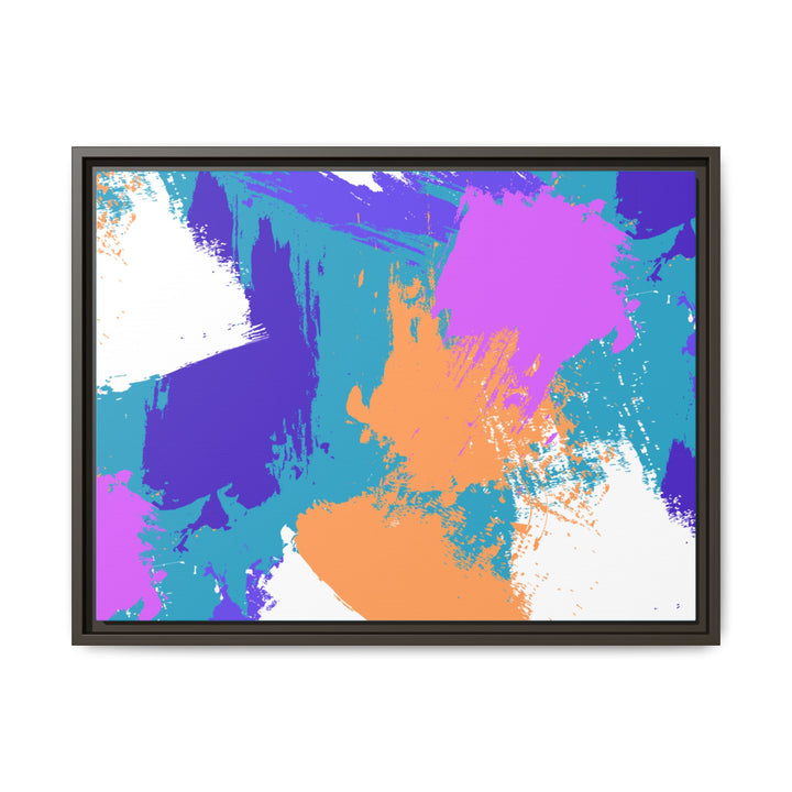 Brushstrokes Harmony Framed Canvas