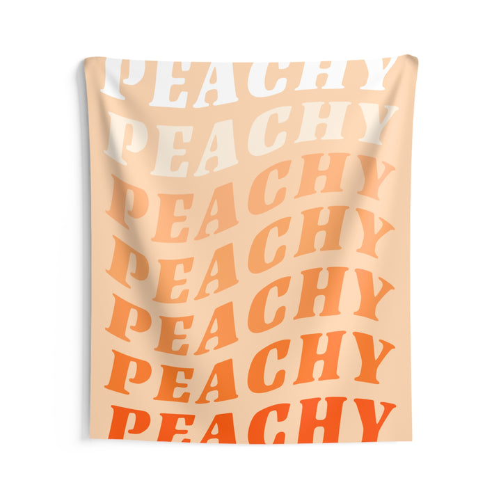 "Peachy" Indoor Wall Tapestry