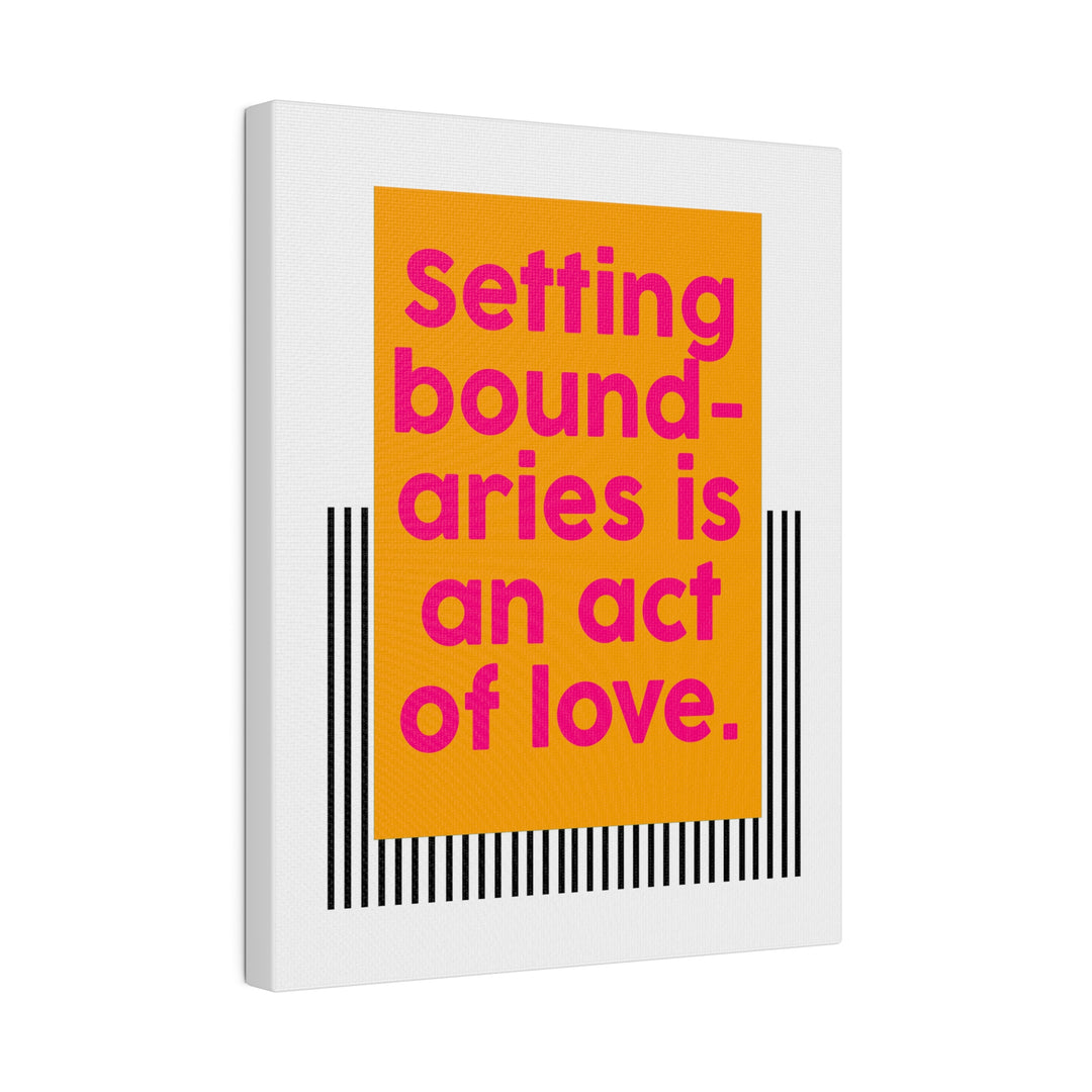 Boundaries of Love Canvas Print