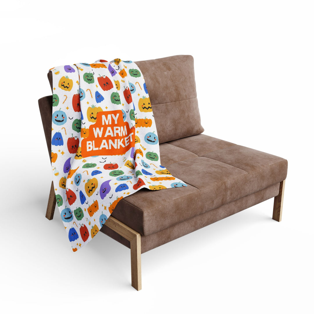 Playful Pumpkins “My Warm Blanket” Fleece Throw