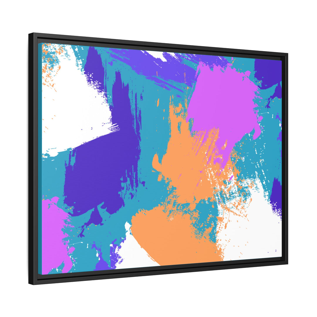 Brushstrokes Harmony Framed Canvas