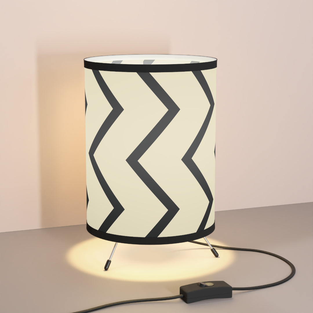 Chevron Chic Tripod Lamp