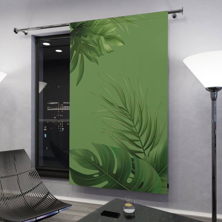 Tropical Greenery Blackout Curtain