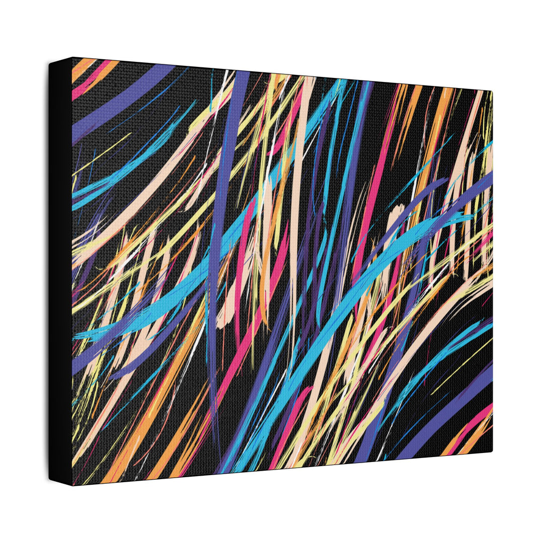 Neon Streaks Satin Canvas