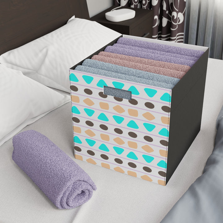 Geo Pattern Felt Storage Box