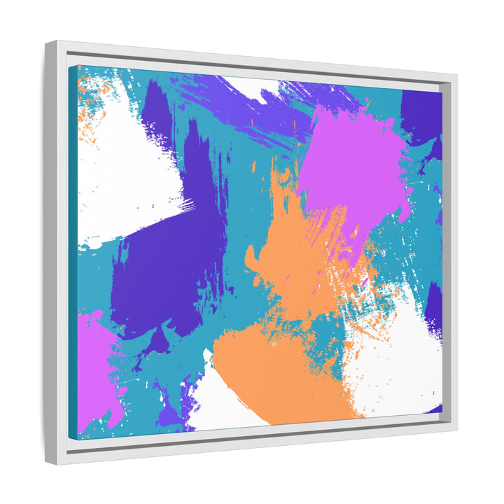 Brushstrokes Harmony Framed Canvas