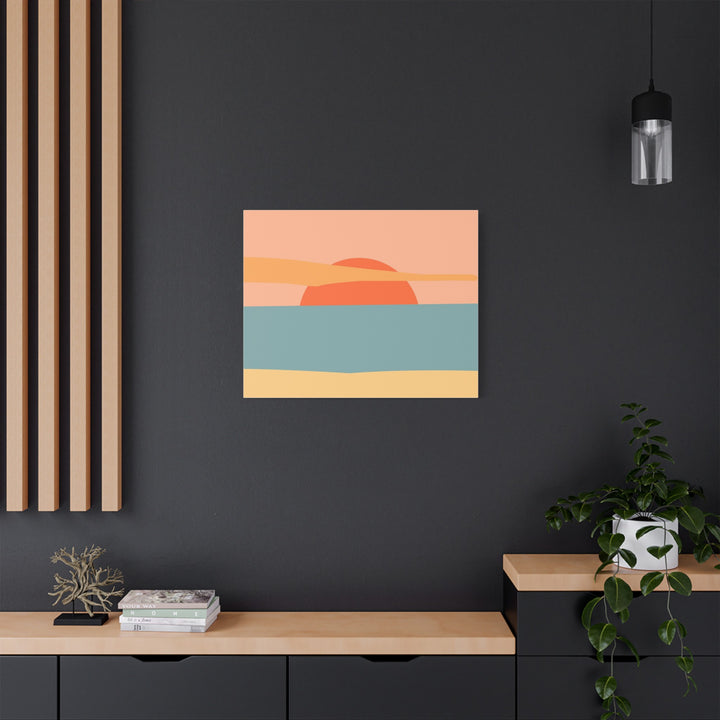 Sunset Serenity Satin Canvas