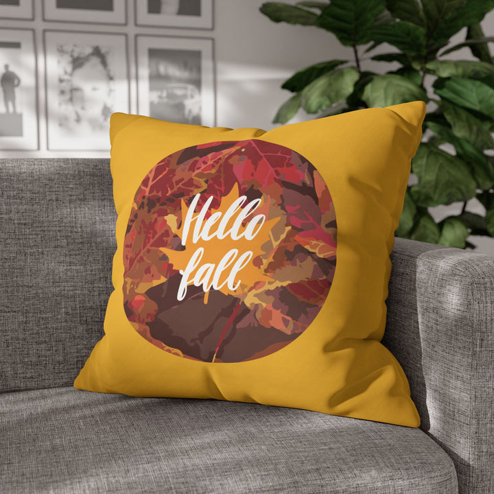 Hello Fall Leaves Pillowcase