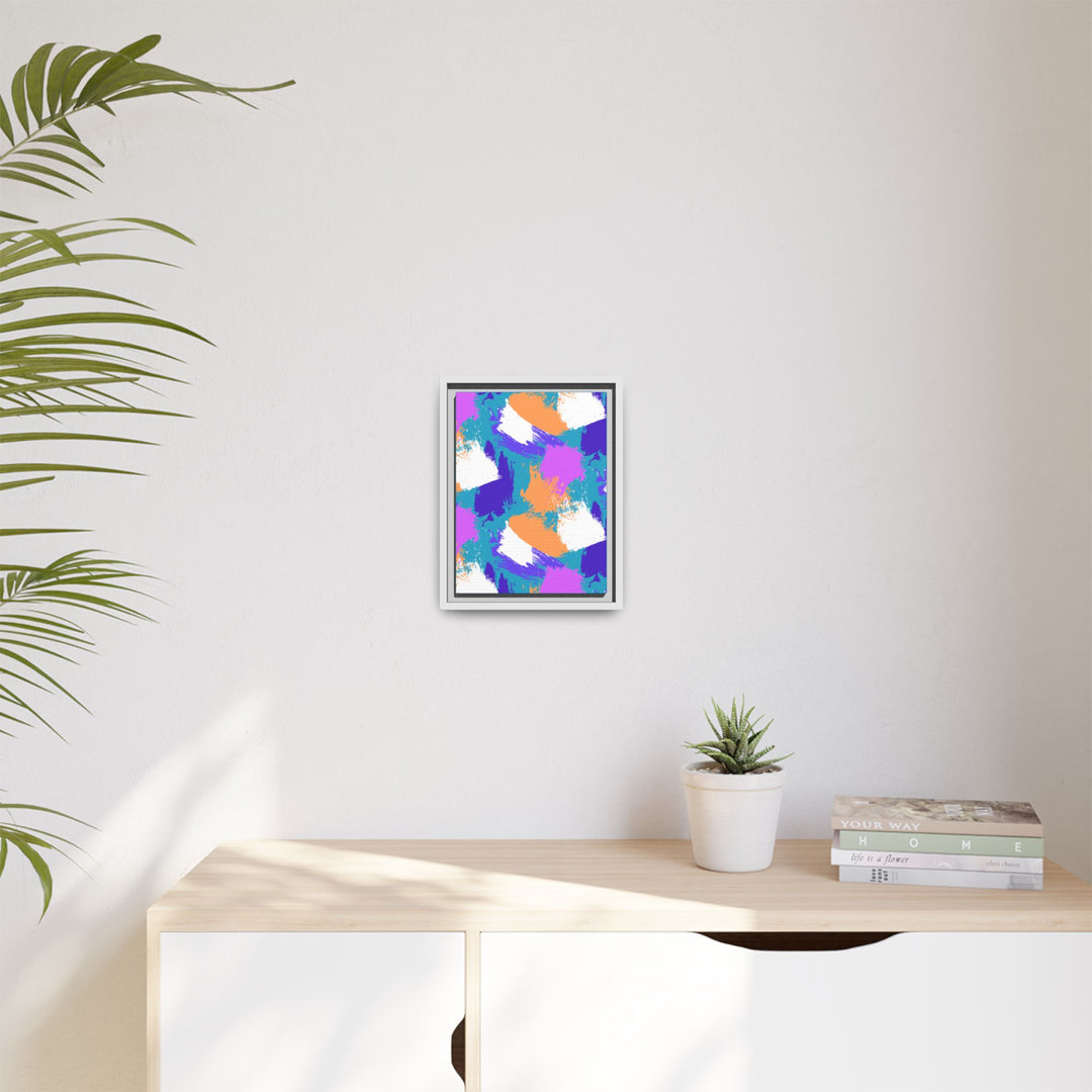 Brushstrokes Harmony Framed Canvas