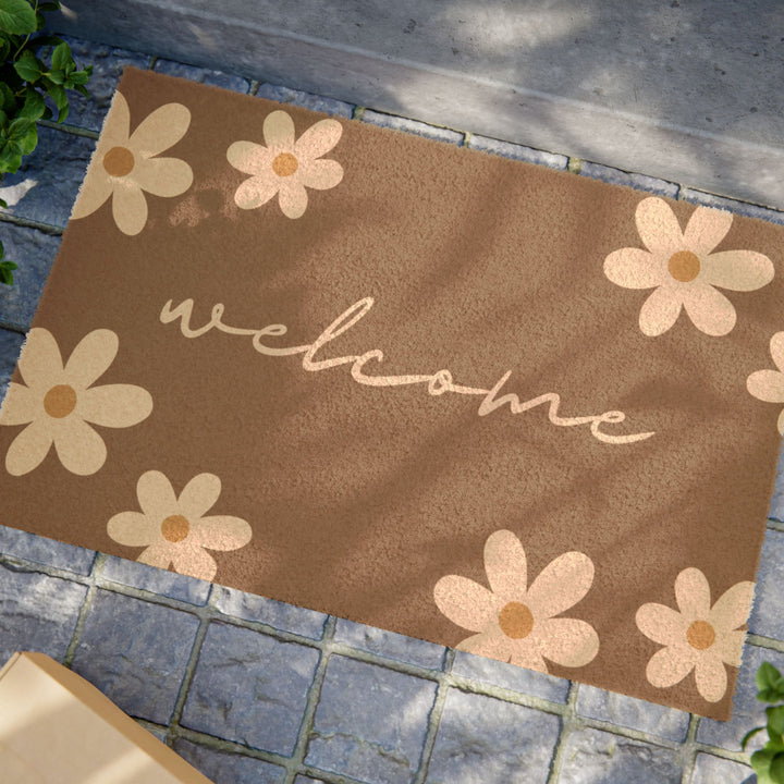 Daisy Welcome Doormat