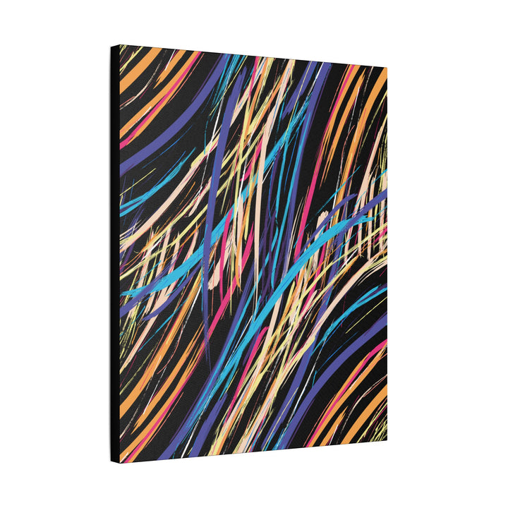 Neon Streaks Satin Canvas