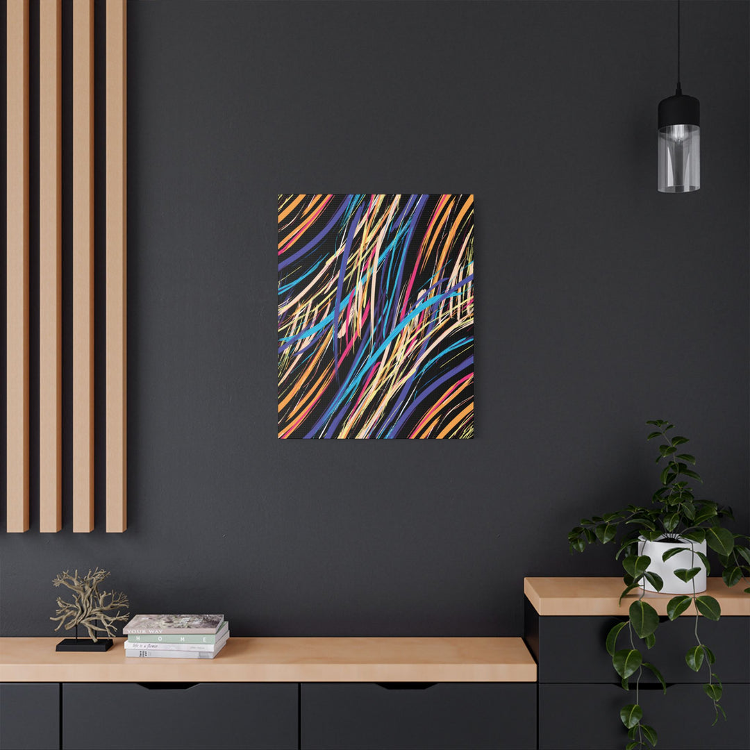 Neon Streaks Satin Canvas