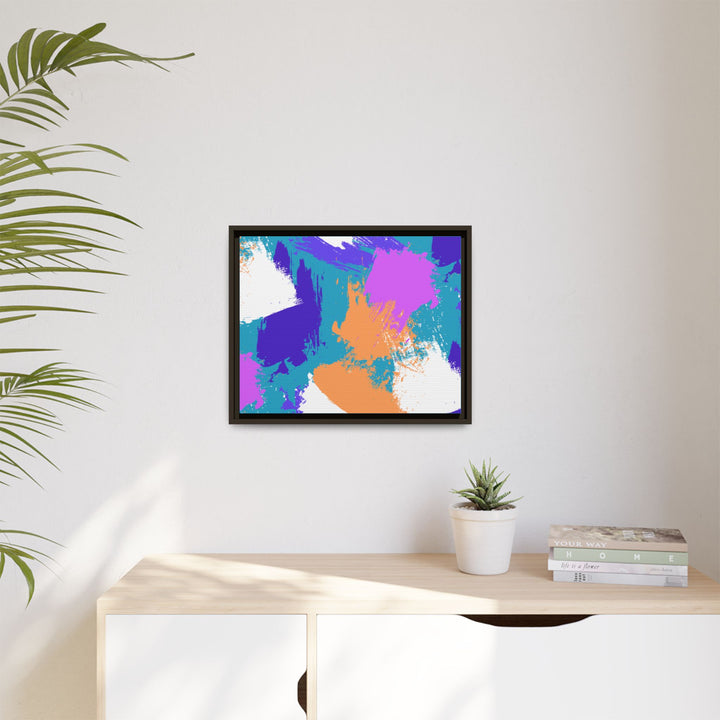 Brushstrokes Harmony Framed Canvas