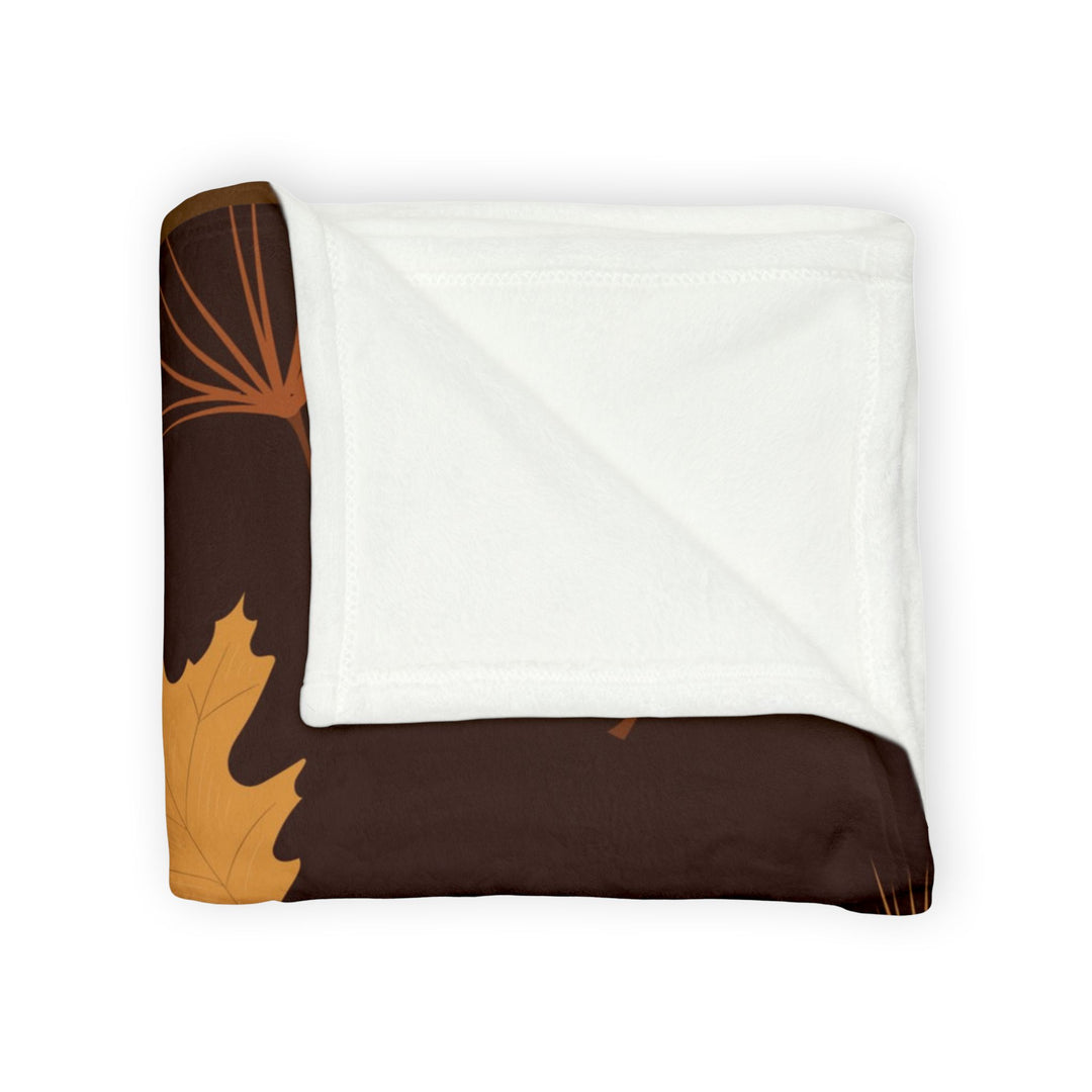 Autumn Oak Leaves Minky Blanket