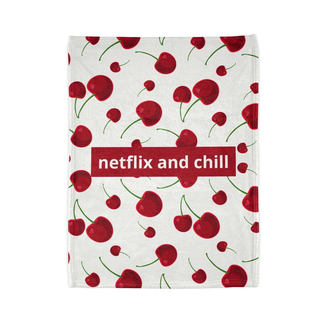 Soft Cherry Blanket  - "Netflix & Relax"