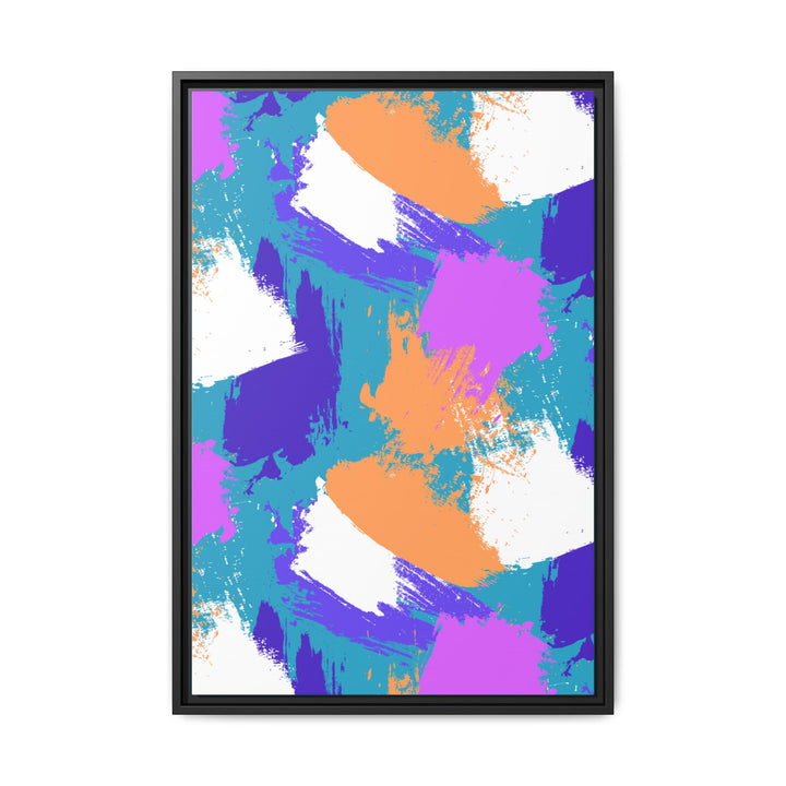 Brushstrokes Harmony Framed Canvas