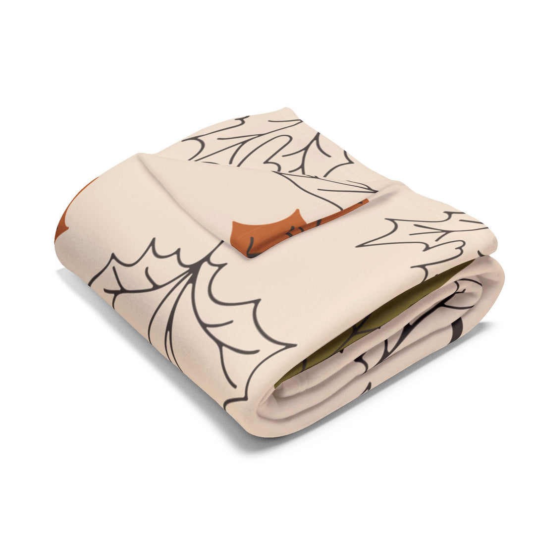 Autumn Leaves Fleece Blanket