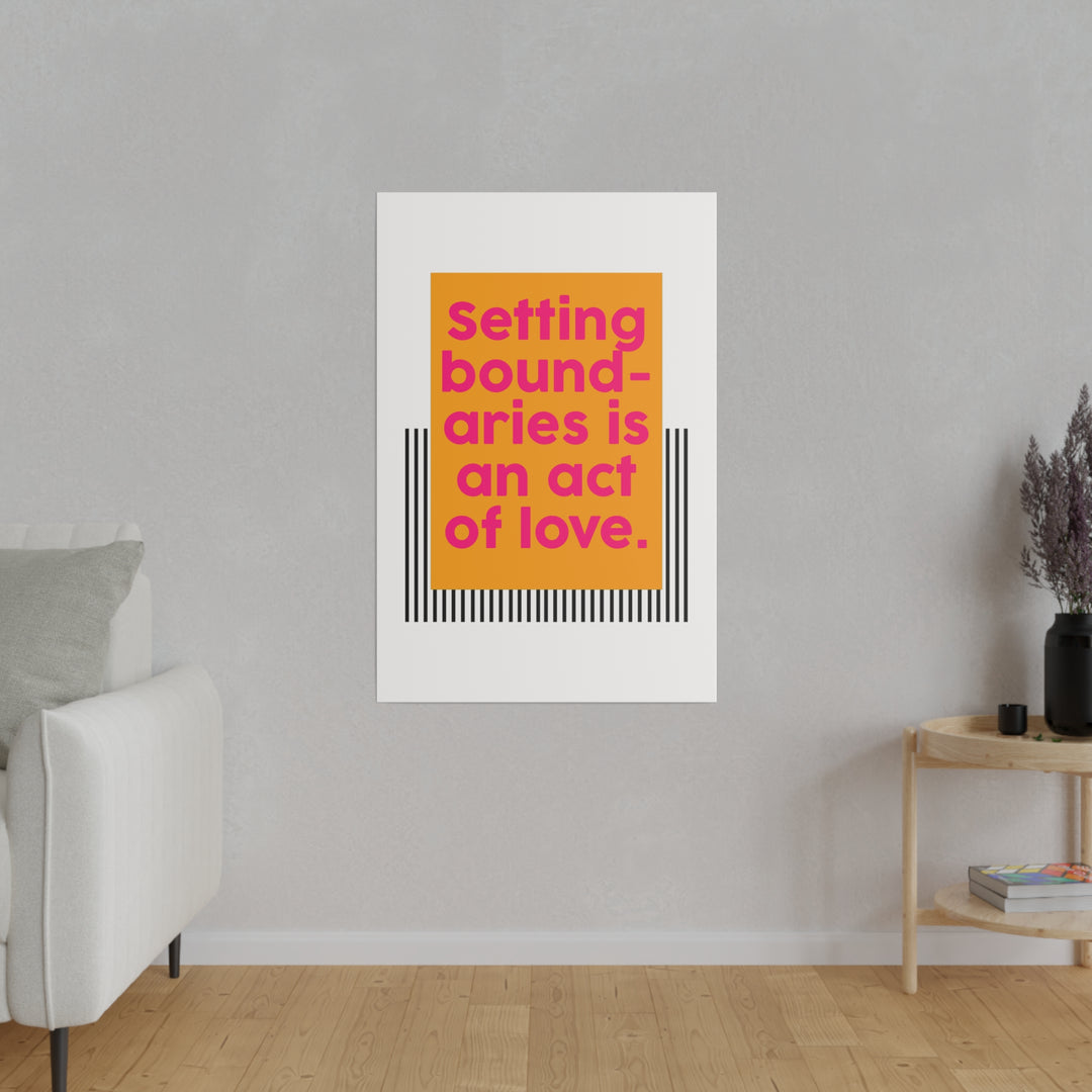 Boundaries of Love Canvas Print