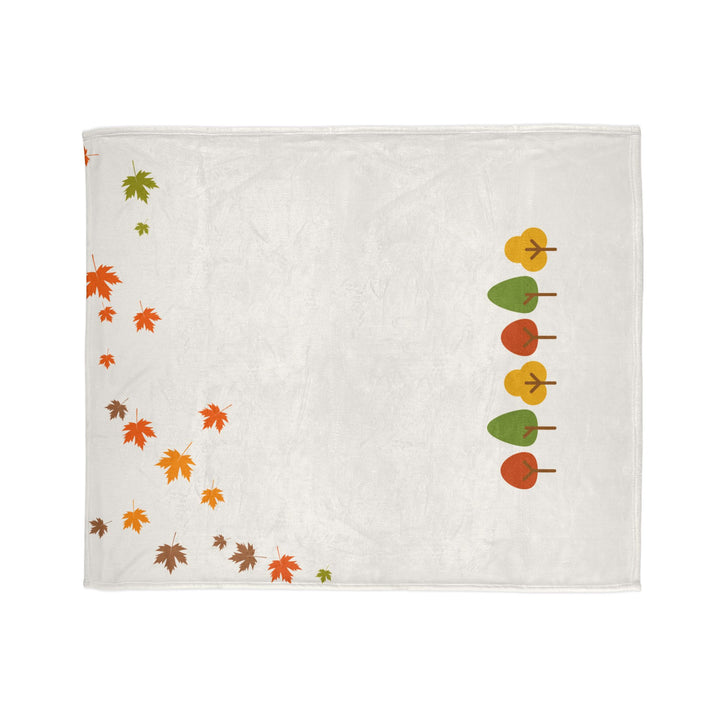 Autumn Trees Cozy Minky Blanket