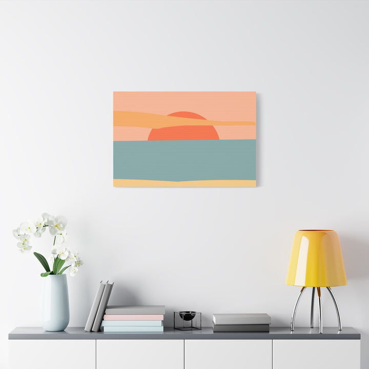 Sunset Serenity Satin Canvas