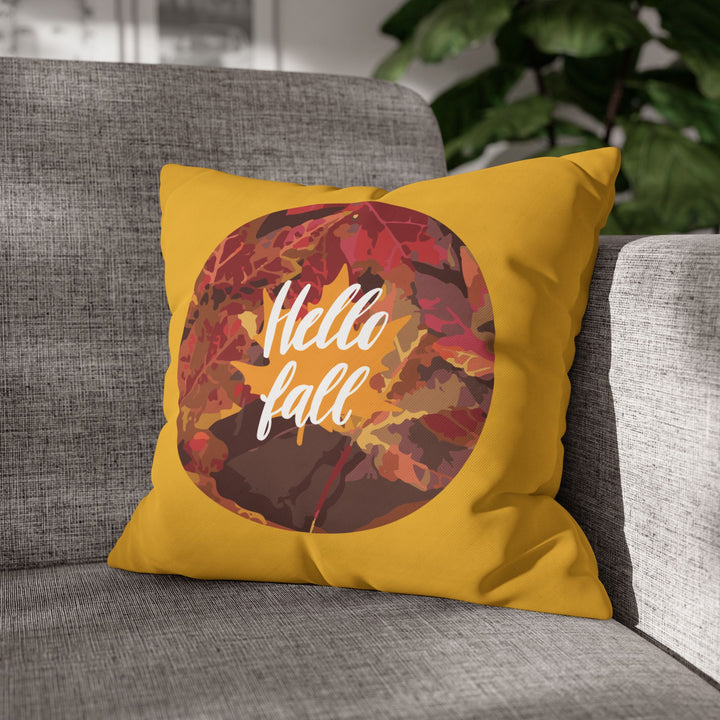 Hello Fall Leaves Pillowcase