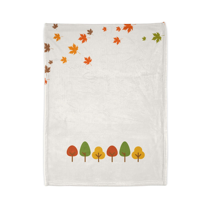 Autumn Trees Cozy Minky Blanket