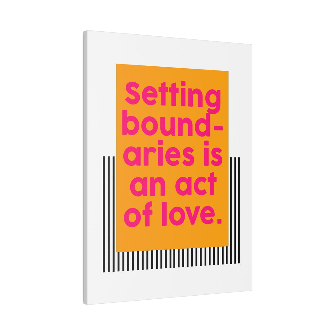 Boundaries of Love Canvas Print