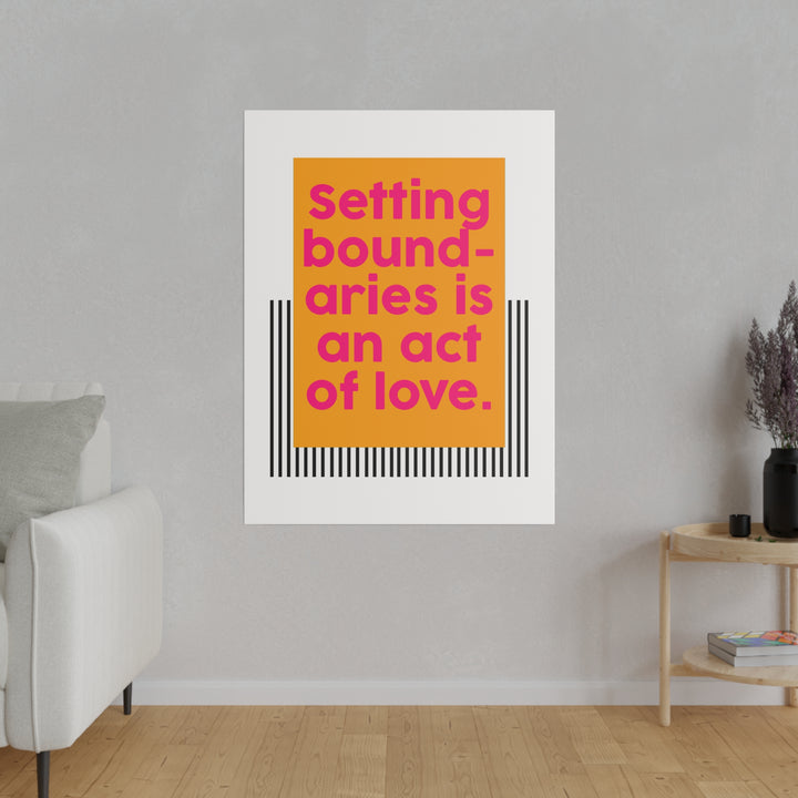 Boundaries of Love Canvas Print