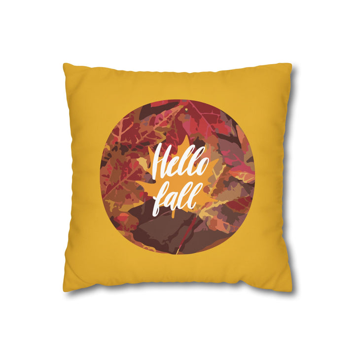 Hello Fall Leaves Pillowcase