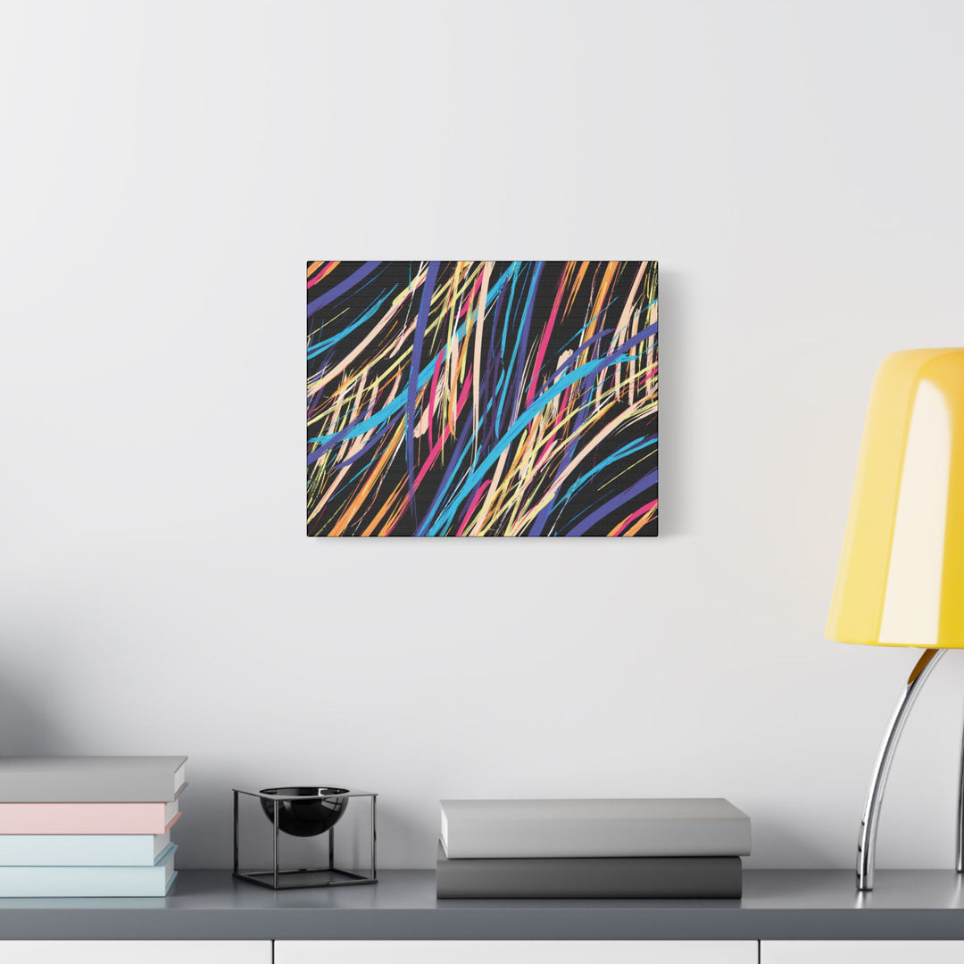 Neon Streaks Satin Canvas