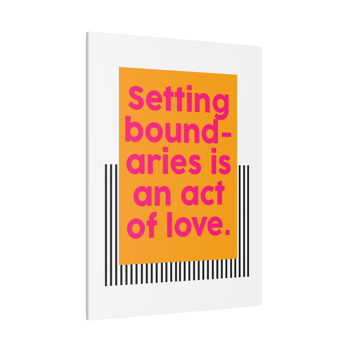 Boundaries of Love Canvas Print