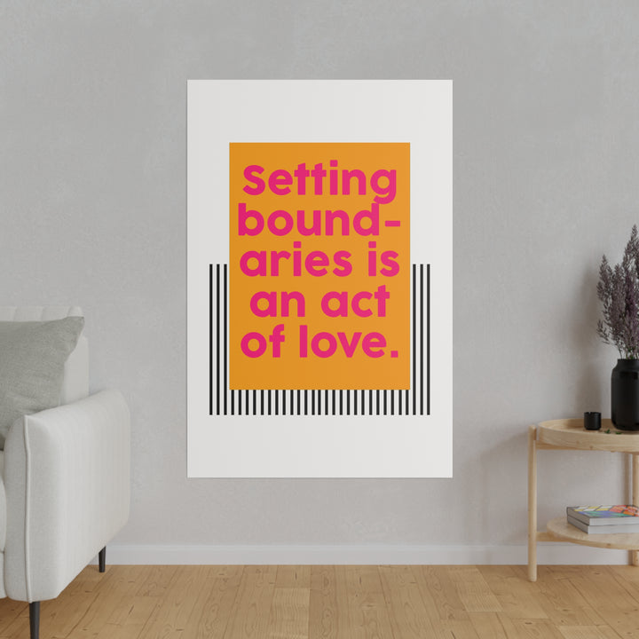 Boundaries of Love Canvas Print