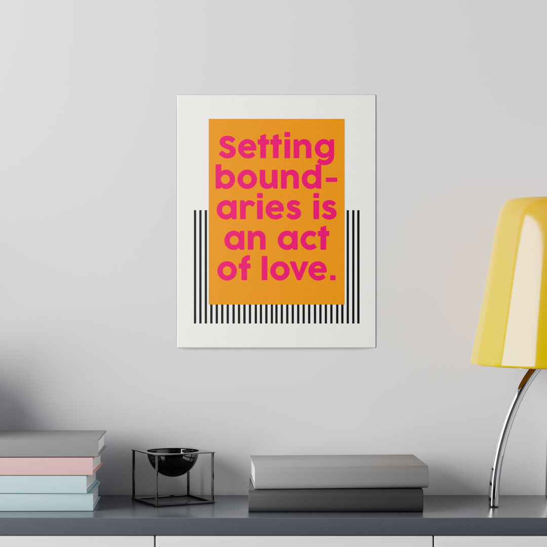 Boundaries of Love Canvas Print